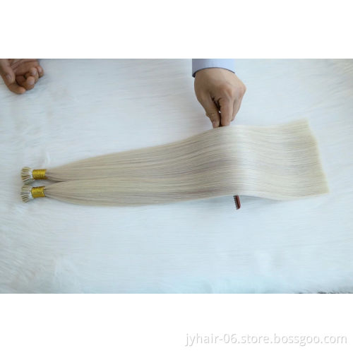 Keratin Pre Bonded Raw Human Hair Extensions Wholesale I Tip U Tip Flat Tip Virgin Hair Extension